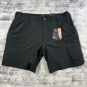 NWT‎ 5.11 Tactical Black Cargo Trail Shorts Men's 40 - 73352ABR